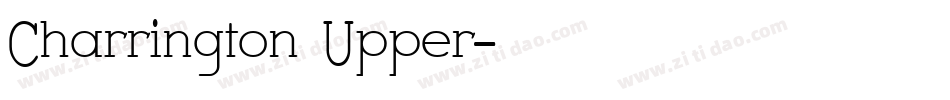 Charrington Upper字体转换